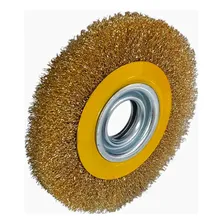 Escova Circular Aço 6 Polegadas Para Moto Esmeril 6x1 Foto  mini 1