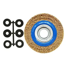 Escova Circular Aço Latonado Norton 152,4x19mm Foto mini  3