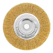 Escova Circular Aço Ondulada 6 X 1/2 Fertak Moto Esmeril Foto mini 1