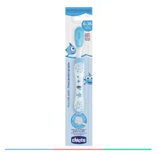 Escova De Dentes Infantil +6m Macia First Milk Teeth Chicco Cor Azul Foto mini 3