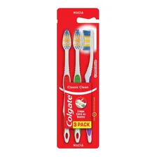 Escova dental Colgate Classic Clean 3 unidades Foto  mini 1