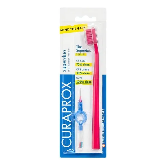 Escova Dental Curaprox Superduo Cs5460 Ultrasoft - Unidade Foto 1