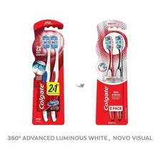 Escova Dental Macia Colgate Luminous White 360° 2 Unidades Foto mini  2