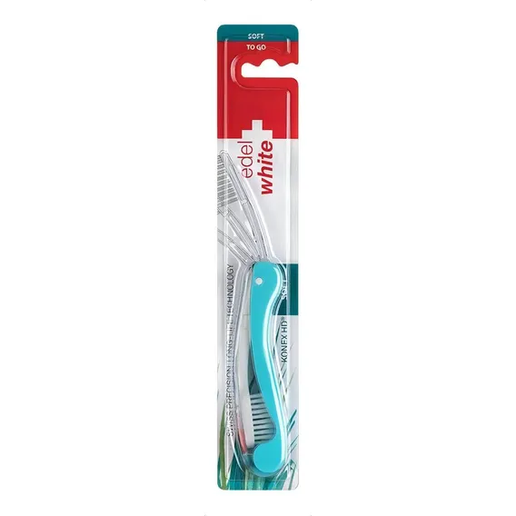 Escova Dental Portátil Flosserbrush To Go Edel White Foto 1