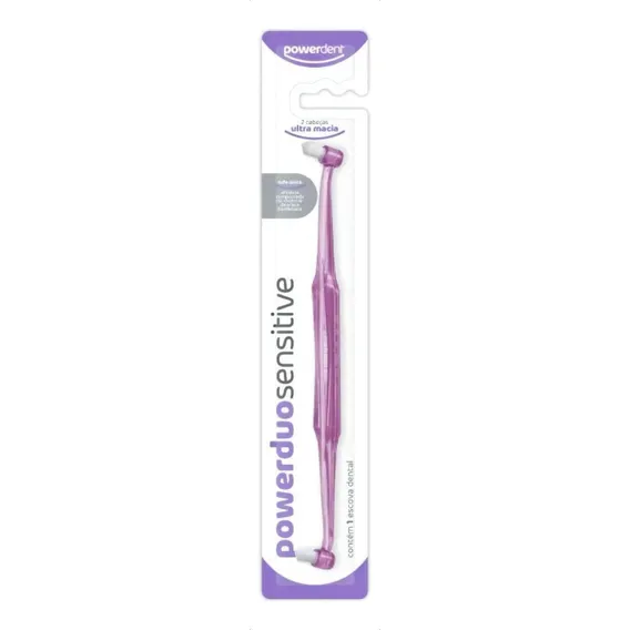 Escova Dental Powerduo Sensitive 2 Tufos Powerdent Full Foto 1
