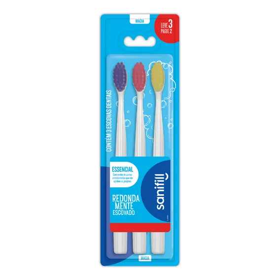Escova Dental Sanifill Essencial Leve 3 Pague 2 Foto 1