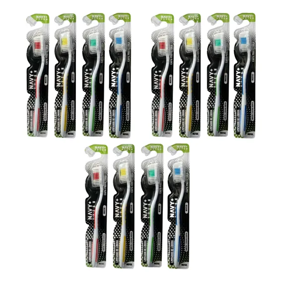 Escova Dente Adulto Cerdas Macia Atacado Kit C/ 12un Foto 1