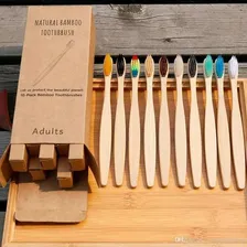 Escova Dente Ecológica Bambu Biodegradável Kit 10 Unidades Foto mini  2