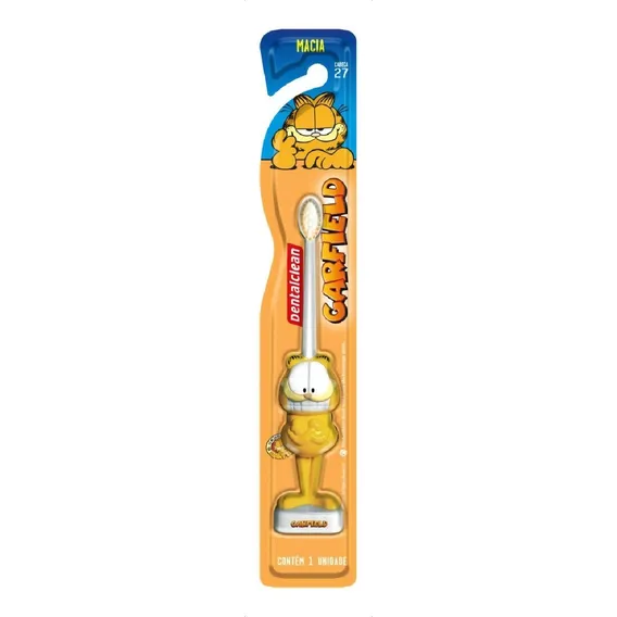 Escova Dente Infantil Macia 3d Boneco Garfield Dentalclean Foto 1