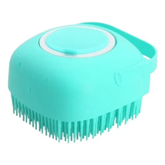 Escova Dispenser Shampoo Para Banho Pet Cães Gatos E Louças Foto 1