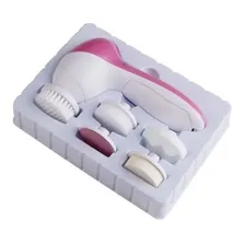 Escova Facial Elétrica Esfoliante Massageadora 5em1 Portátil Foto mini  2