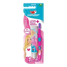 Escova + Gel Dental Infantil Tutti Frutti Barbie 50g Condor Foto mini 1