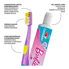 Escova + Gel Dental Infantil Tutti Frutti Barbie 50g Condor Foto mini 2