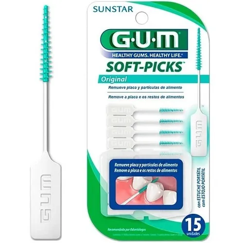 Escova Interdental Gum Soft Picks Com 15 Unidades Foto 1