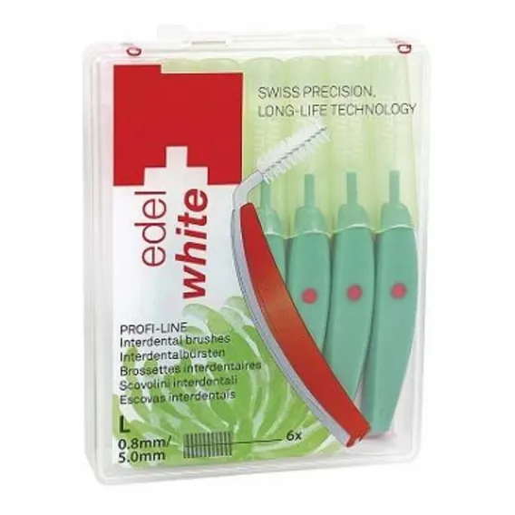 Escova Interdental Suíça Edel-white Id6 L 0,8mm C/6 Foto 1
