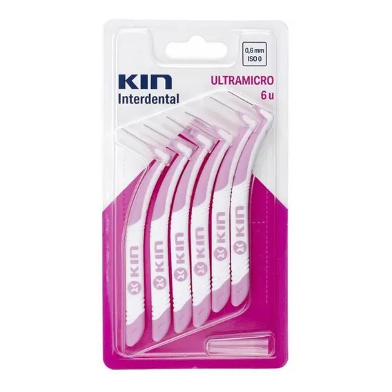 Escova Kin Interdentária Ultramicro (0,6mm - Iso0) - Rosa Foto 1