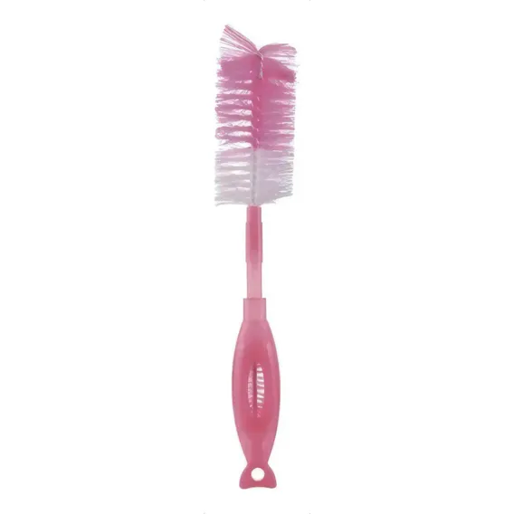 Escova Limpa Mamadeira E Bico 2 Em 1 Multikids Baby Cor Rosa Foto 1