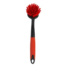 Escova Limpeza Multiuso Redonda Cabo Raspador Powermaid Foto mini  3