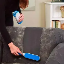 Escova Mágica Removedora Tira Pelos Roupa Sofa Cães Gatos Foto mini 2