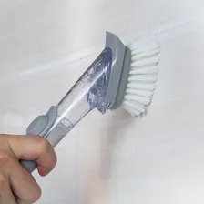 Escova Multiuso Limpeza Lava Louça C/ Dispenser Detergente Foto mini  3