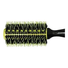 Escova para alisar cabelo mad premium color cerâmica 19 amarelo e preto Belliz Foto mini 2