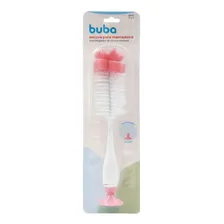 Escova Para Mamadeiras E Bicos Com Ventosa Rosa - Buba Foto mini  2