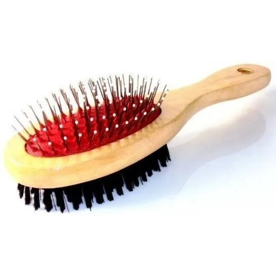 Escova Pet Western Dupla Para Pelos Cachorro Cão Gato Coelho Cor Pet-62 (21cm) Foto 1