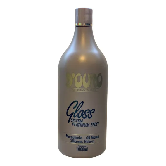 Escova Progressiva D Ouro Gloss Sem Formol Matizadora 1000ml Foto 1