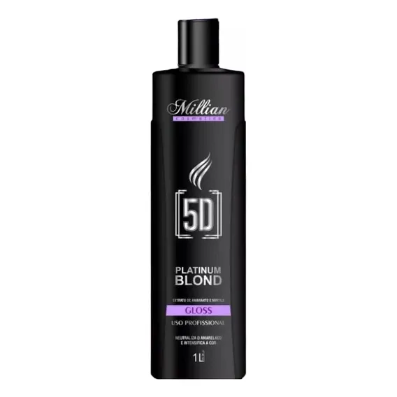 Escova Progressiva Matizadora 5d Millian Platinum Blond 1l Foto 1