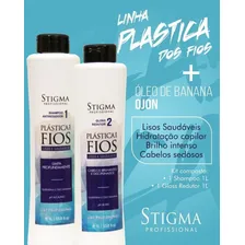 Escova Progressiva Plastica Dos Fios Stigma Com 2 Produtos Foto mini  3