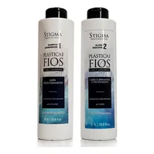 Escova Progressiva Plastica Dos Fios Stigma Com 2 Produtos Foto  mini 1