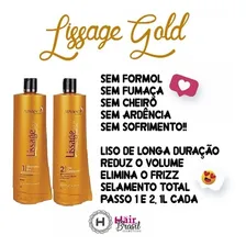 Escova Progressiva Sem Formol Lissagé Gold Hair Advance Foto mini 4