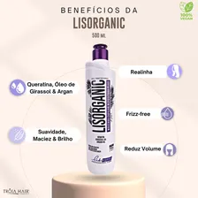Escova Progressiva Sem Formol Um Só Passo Orgânica 500ml Foto mini  3