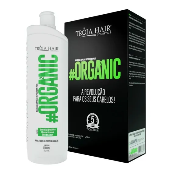 Escova Progressiva Tr贸ia Hair Organica De 1l 1kg Foto 1