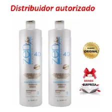 Escova Progressiva Zen Hair Plástica Dos Fios 4d 2x1000ml Foto mini 2
