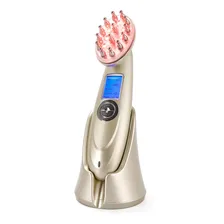 Escova Rf/led Laser Infra Vermelho Antiqueda Cabelo Massagem Cabeludo K-SKIN Foto  mini 1