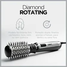 Escova Rotating Air Brush Diamond Brilliance Conair 110V Foto mini 4