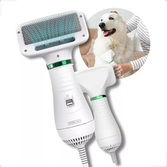 Escova Secadora Pet Banho E Tosa, Seca E Remove Pelos 110v Foto 1