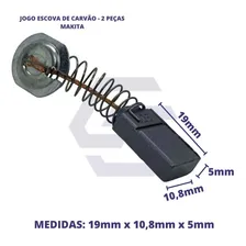 Escovas De Carvão Serra Mármore Makita 4100nh Cb303 2 Peças Foto mini 3