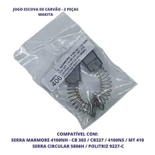 Escovas De Carvão Serra Mármore Makita 4100nh Cb303 2 Peças Foto mini 1