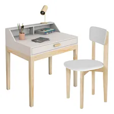 Escrivaninha Infantil Para Quarto Com Cadeira Infantil Branca Foto mini 1