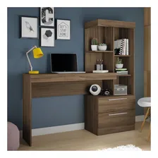 Escrivaninha Not谩vel M贸veis Mesa office NT 2010 mdp de 1320mm x 1370mm x 380mm nogal trend Foto mini 2