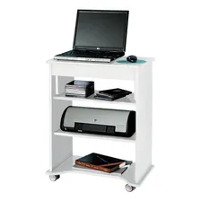 Escrivaninha Para Computador Com Prateleiras M贸vel Gf Cor Branco Foto mini 2
