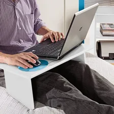 Escrivaninha Para Computador Com Prateleiras M贸vel Gf Cor Branco Foto mini 3