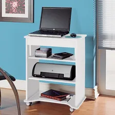 Escrivaninha Para Computador Com Prateleiras M贸vel Gf Cor Branco Foto mini 1