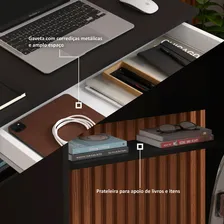 Escrivaninha Para Escritório/quarto Preto - Lojasgk Foto mini 4
