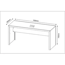 Escrivaninha/mesa Escritório Multimóveis Vcr25019 Branco Foto mini  3