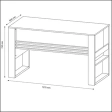 Escrivaninha/mesa Escrit贸rio Multim贸veis Vcr25043 Branco Foto mini 3