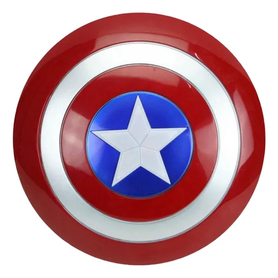 Escudo Capitão América Vingadores Marvel Acessório Fantasia Cor Vermelho E Azul Foto 1