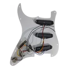 Escudo Completo Guitarra Velvet Stratocaster Sss Branco Foto mini 2